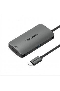 Bộ chuyển đổi Type-C ra HDMI + USB 3.0 + Type-C PD Vention CGIHA